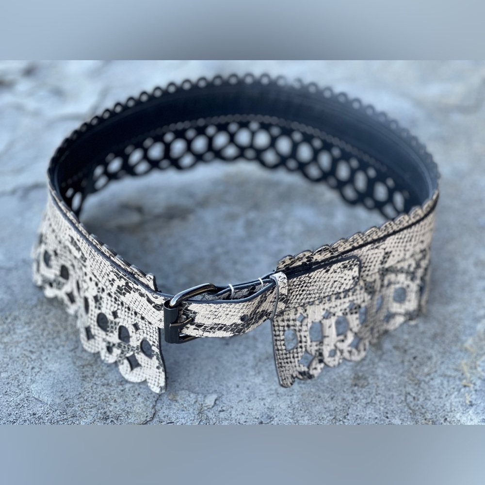 BCBG Snakeskin Belt